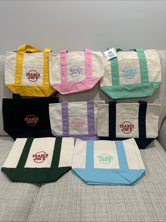 Trader Joe'S Handbags - Trader Joe's Mini Tote Bag - Multiple Color Options Set of 8